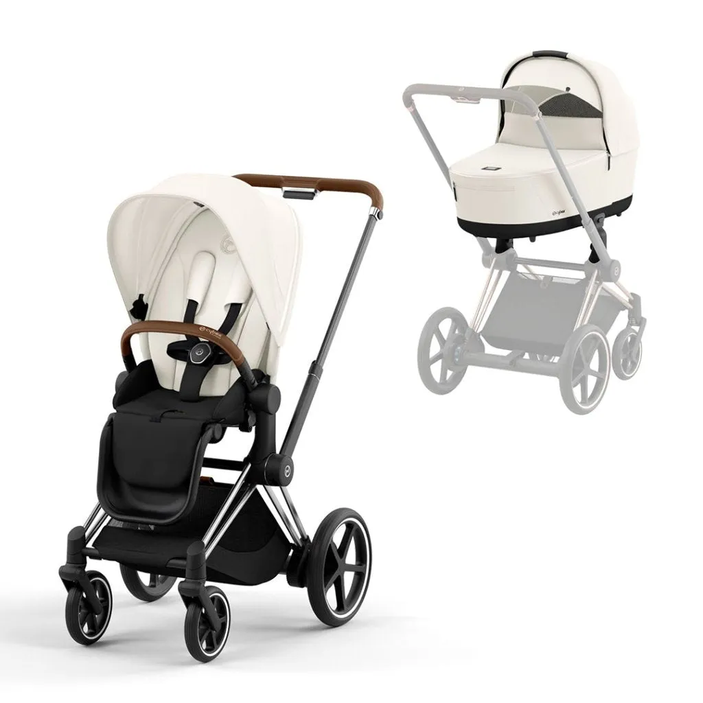 CYBEX e-Priam Pushchair - Off White