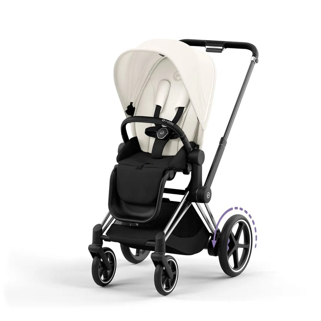 CYBEX e-Priam Pushchair - Off White