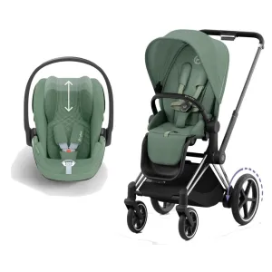 CYBEX e-Priam Travel System - Leaf Green