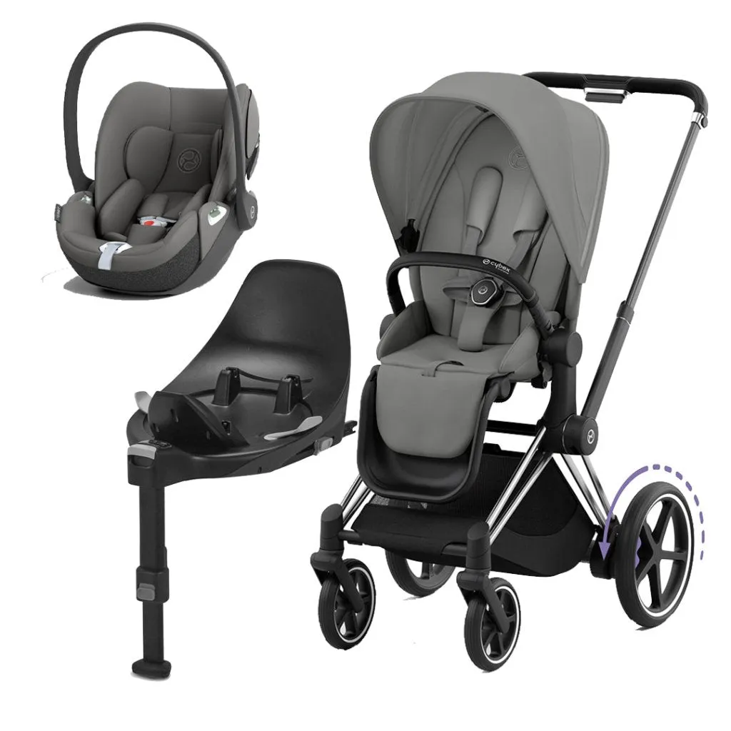 CYBEX e-Priam Travel System - Mirage Grey
