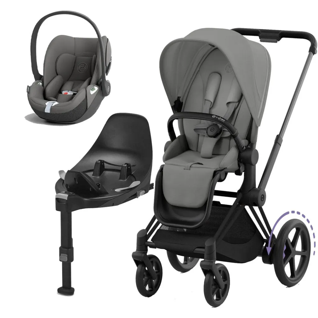CYBEX e-Priam Travel System - Mirage Grey