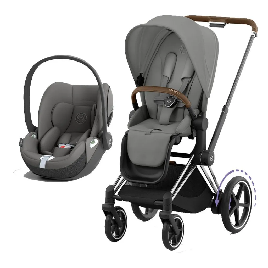 CYBEX e-Priam Travel System - Mirage Grey