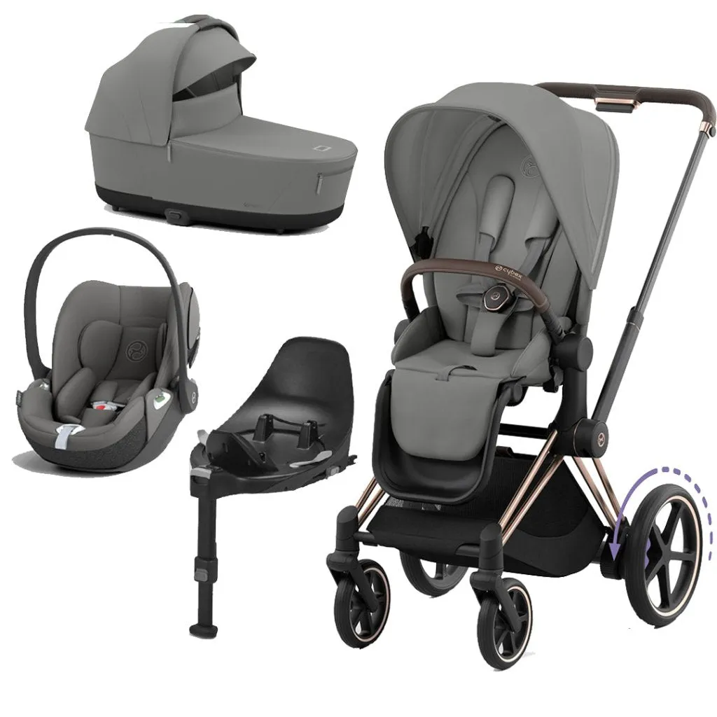 CYBEX e-Priam Travel System - Mirage Grey