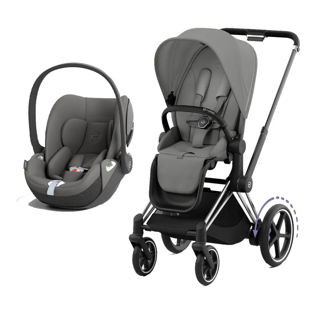 CYBEX e-Priam Travel System - Mirage Grey