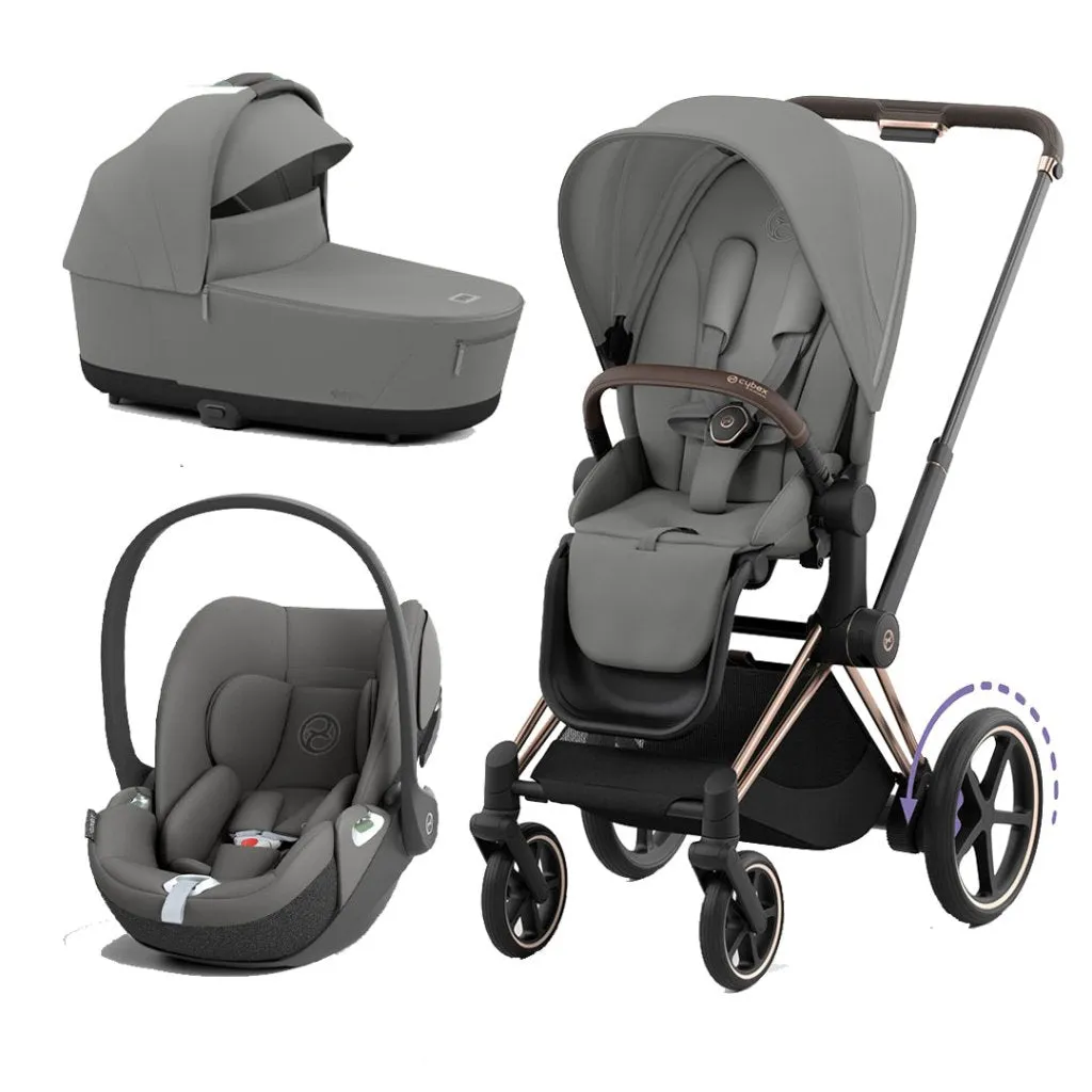 CYBEX e-Priam Travel System - Mirage Grey