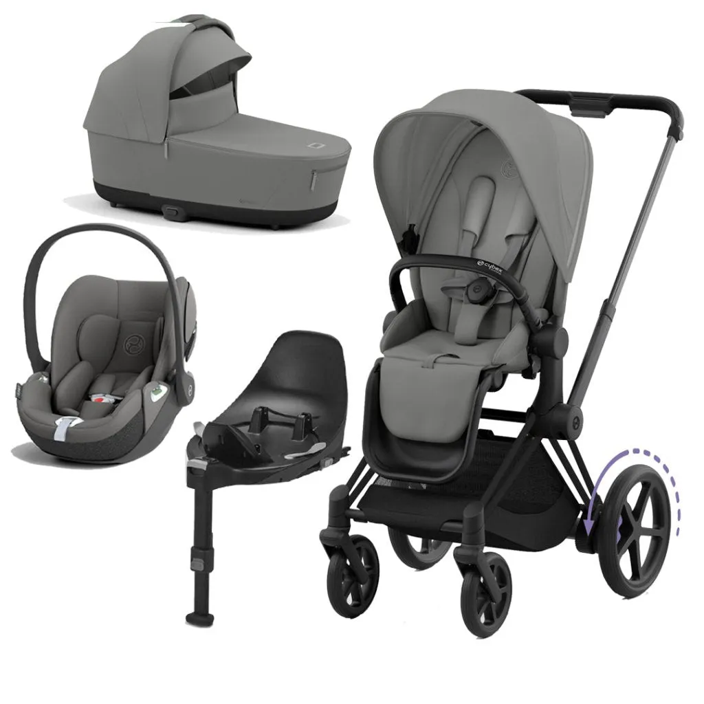 CYBEX e-Priam Travel System - Mirage Grey