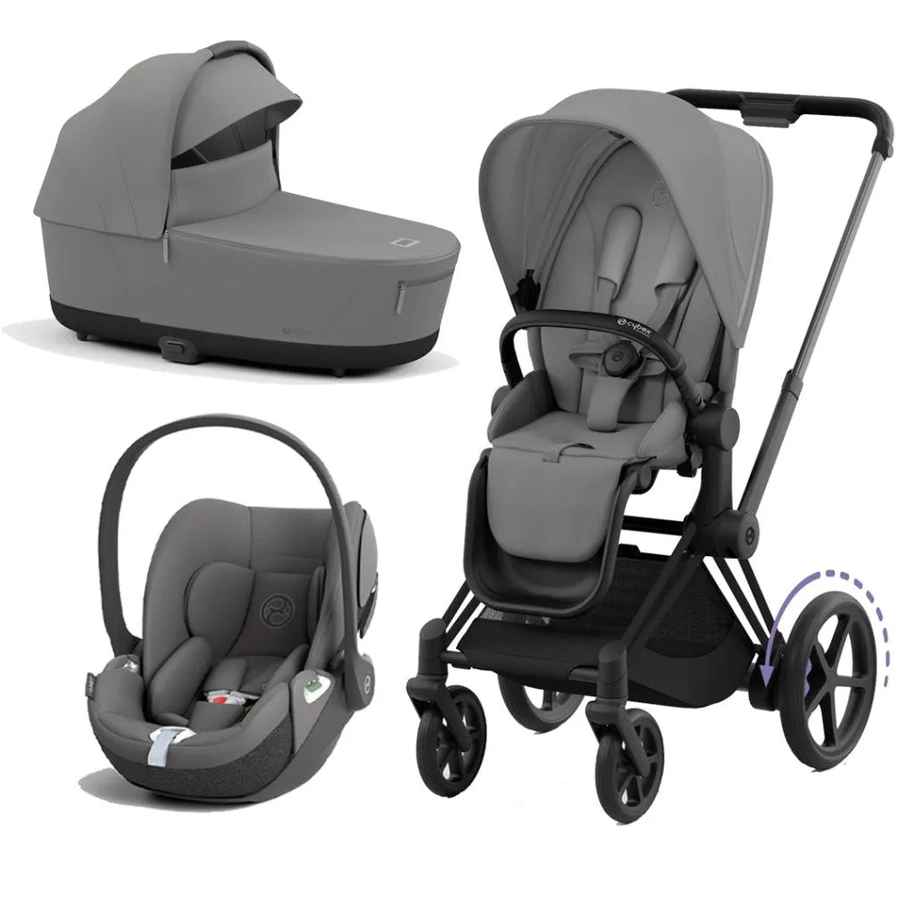 CYBEX e-Priam Travel System - Mirage Grey