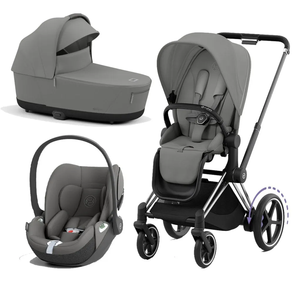 CYBEX e-Priam Travel System - Mirage Grey