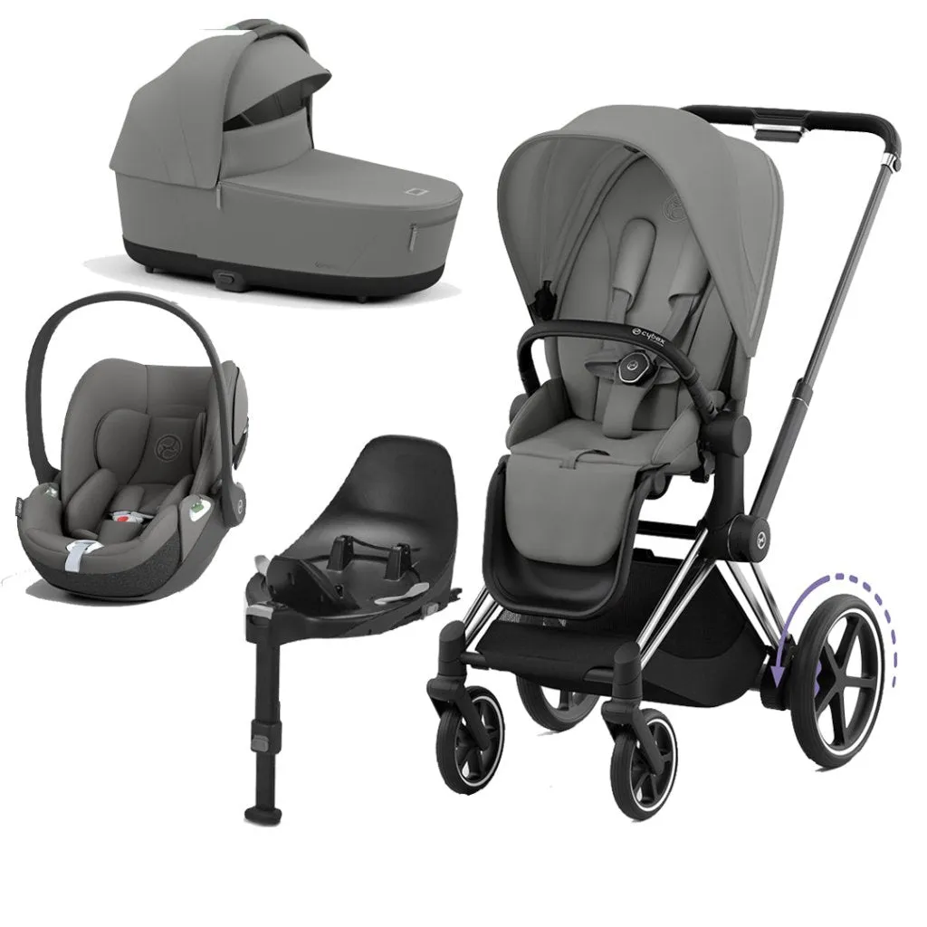 CYBEX e-Priam Travel System - Mirage Grey