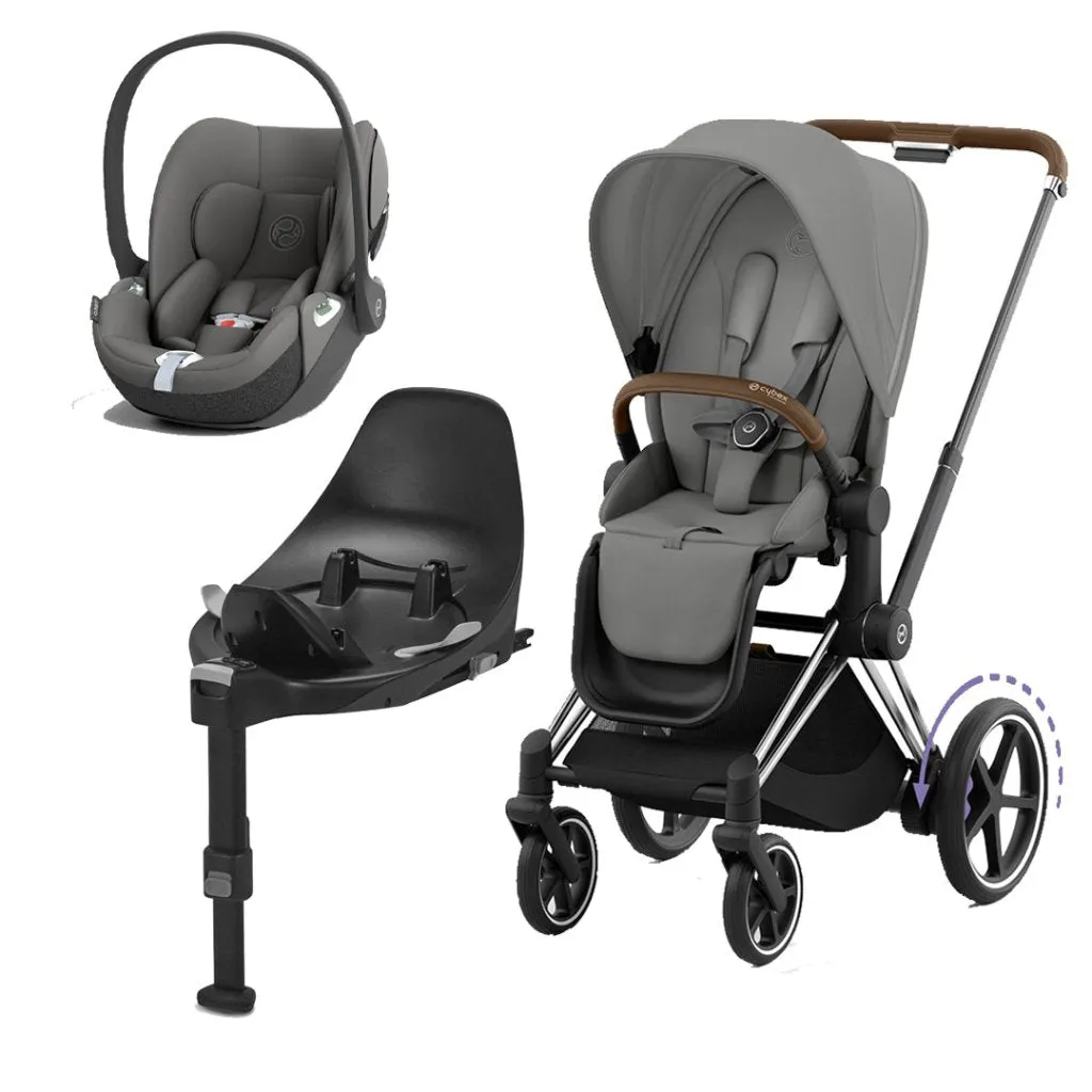 CYBEX e-Priam Travel System - Mirage Grey