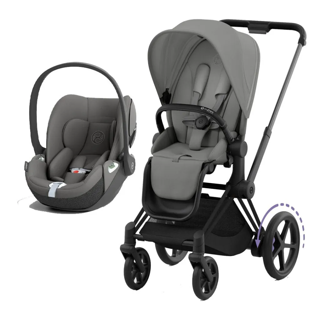 CYBEX e-Priam Travel System - Mirage Grey