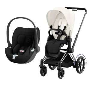 CYBEX e-Priam Travel System - Off White