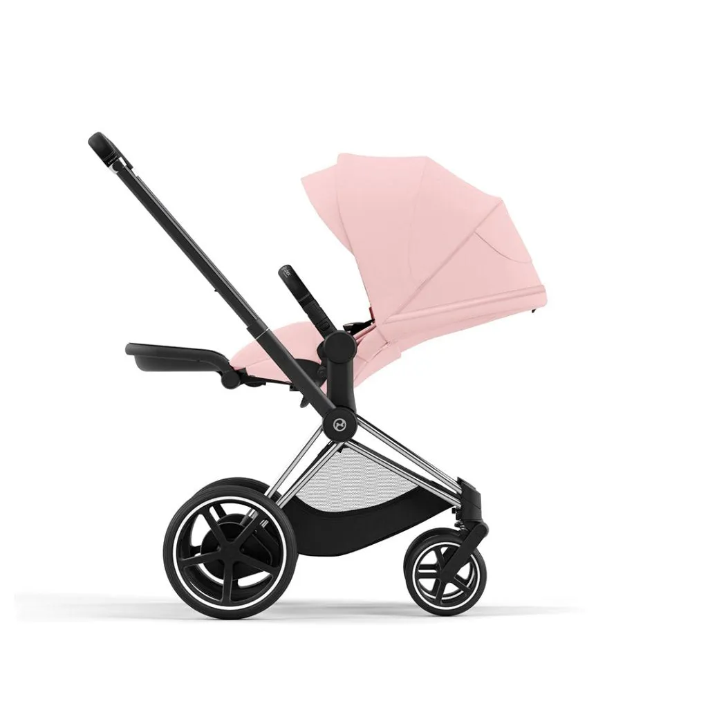 CYBEX e-Priam Travel System - Peach Pink