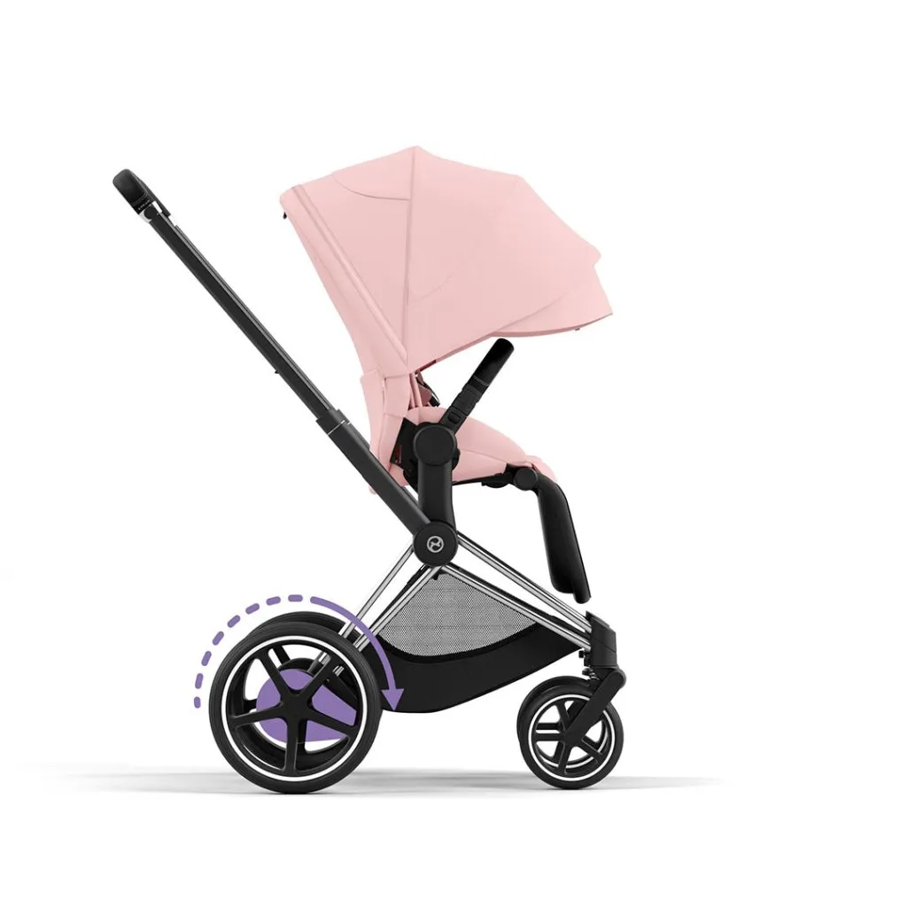 CYBEX e-Priam Travel System - Peach Pink