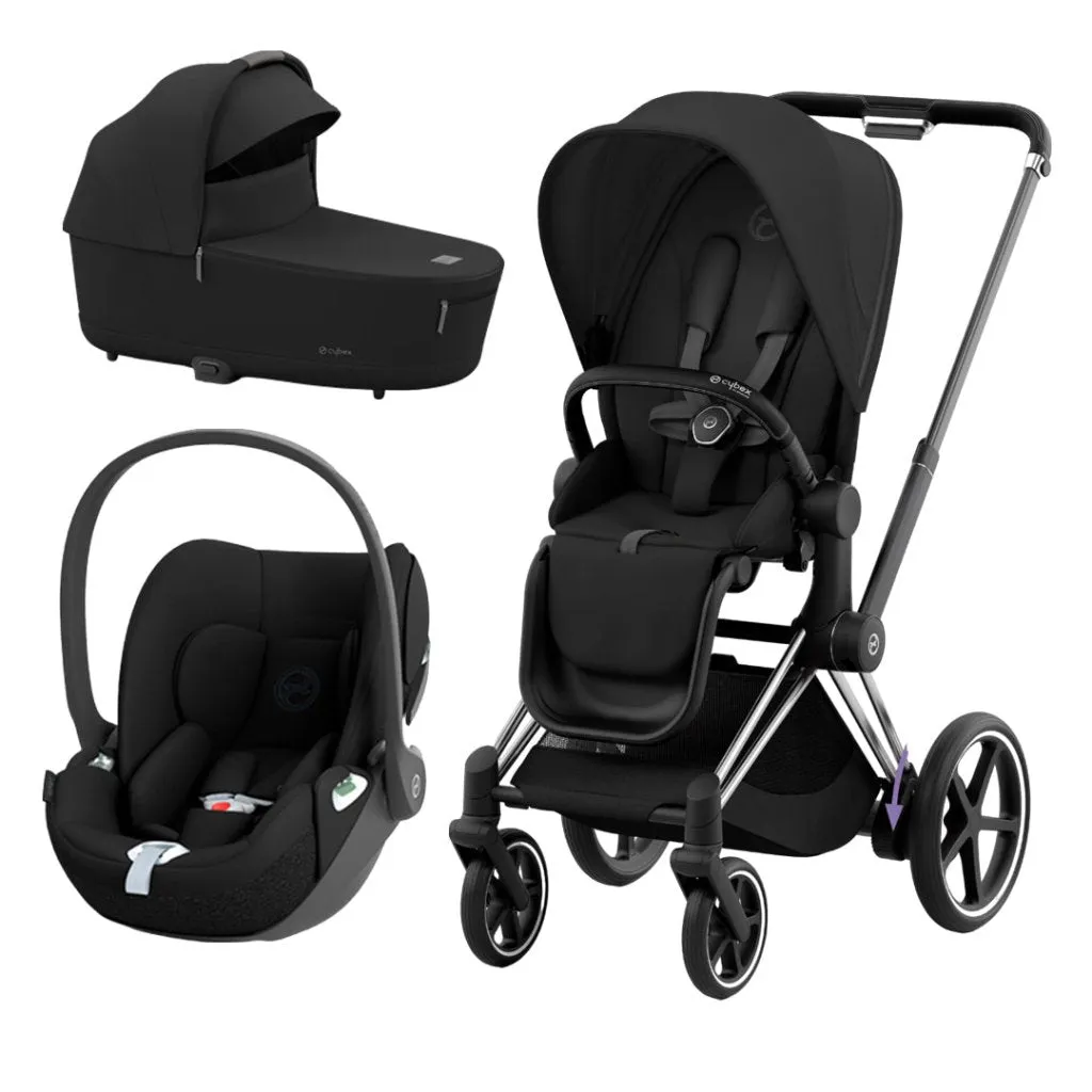CYBEX e-Priam Travel System - Sepia Black