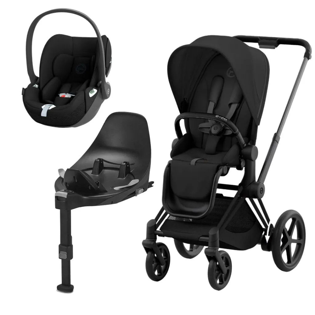 CYBEX e-Priam Travel System - Sepia Black