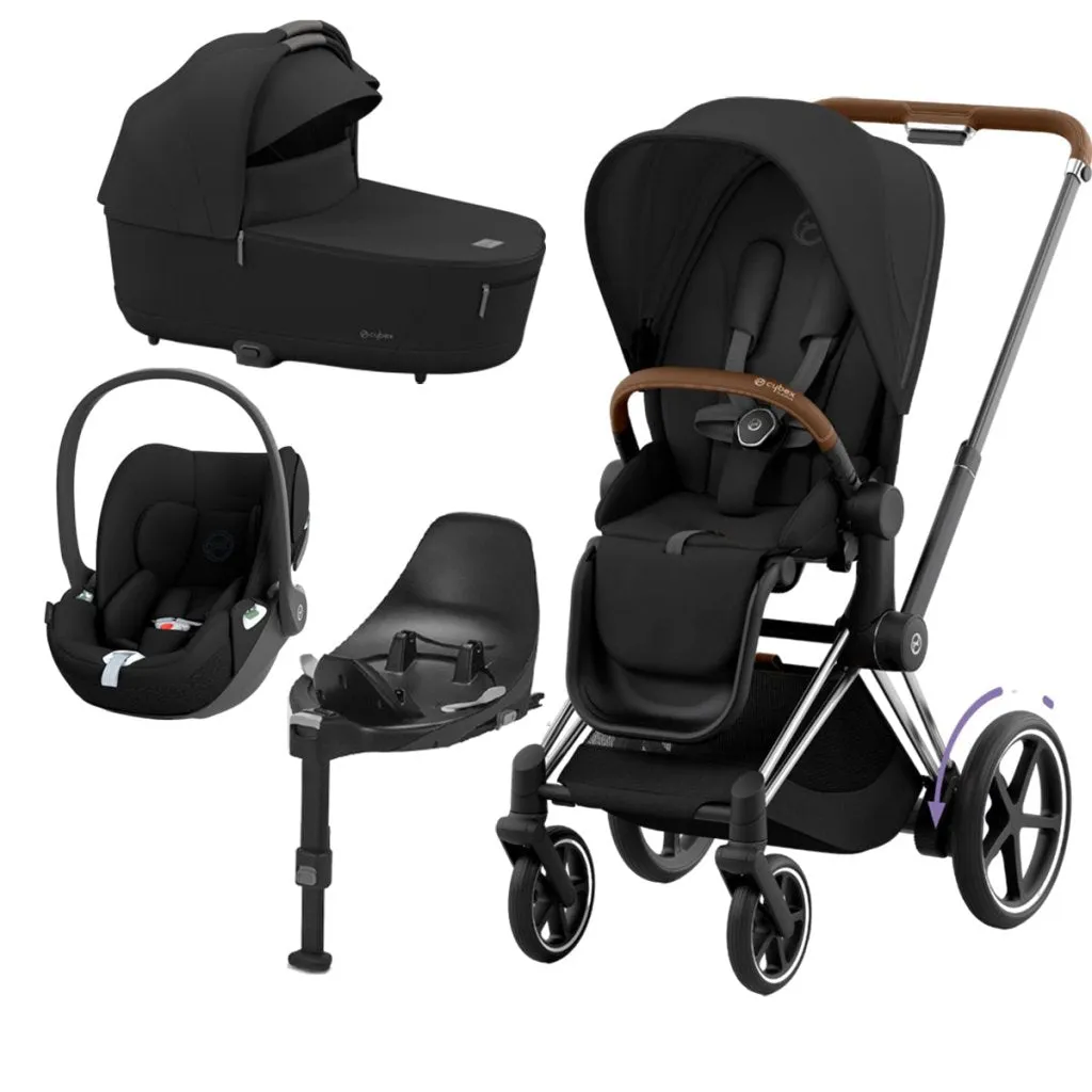 CYBEX e-Priam Travel System - Sepia Black