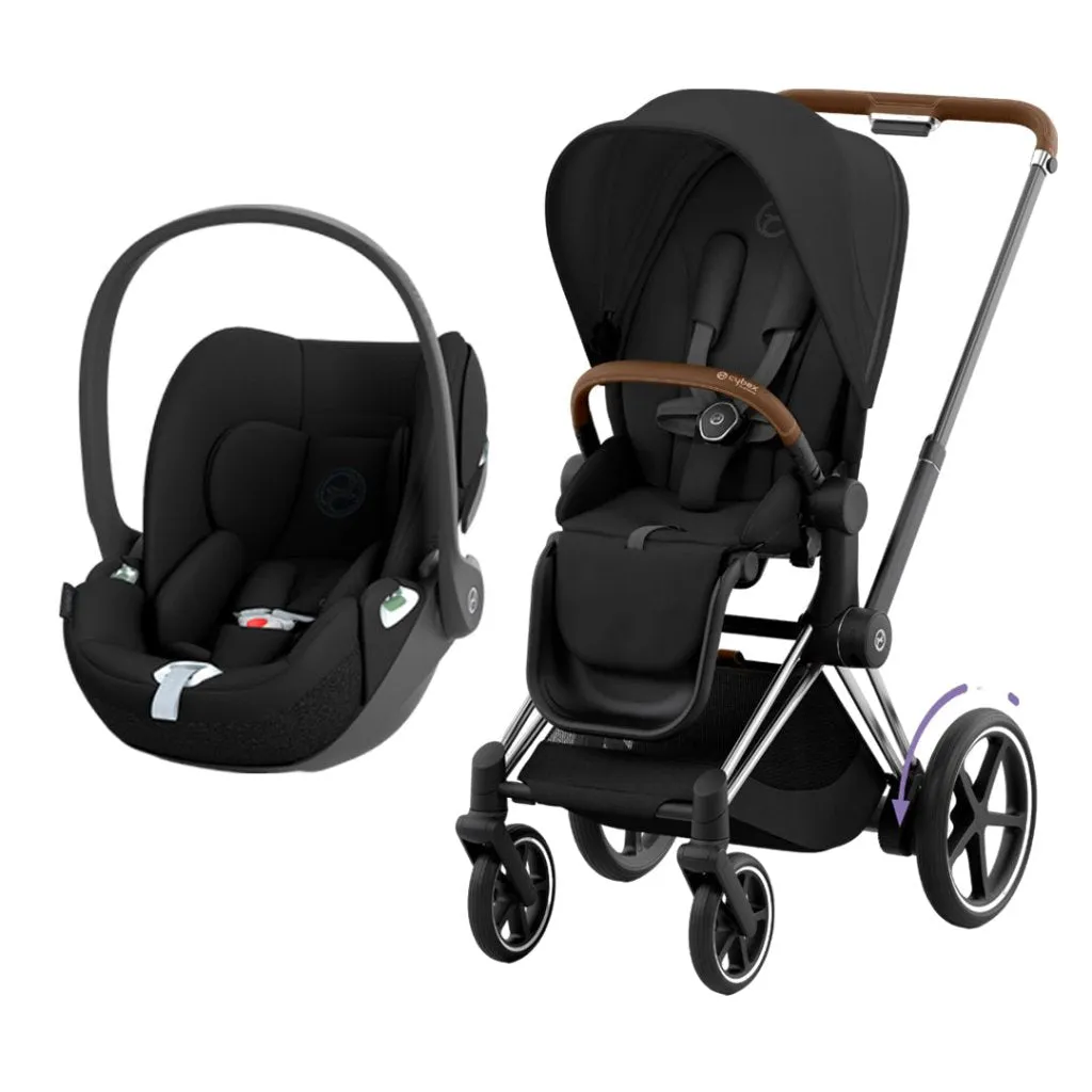 CYBEX e-Priam Travel System - Sepia Black
