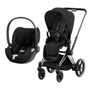 CYBEX e-Priam Travel System - Sepia Black