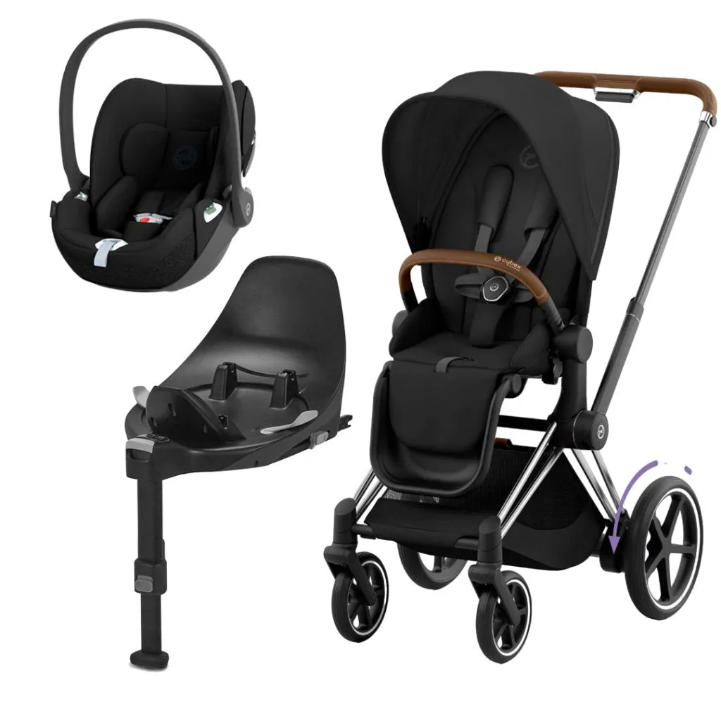 CYBEX e-Priam Travel System - Sepia Black