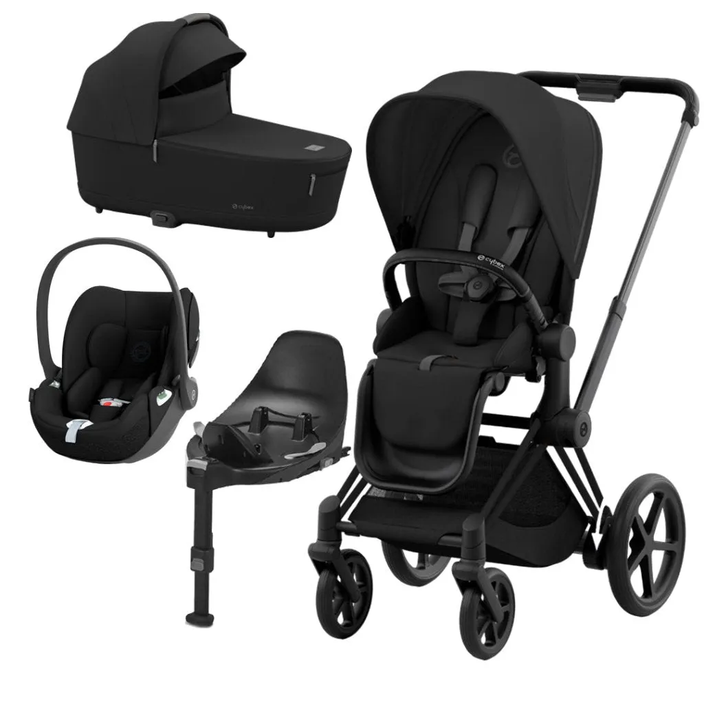 CYBEX e-Priam Travel System - Sepia Black