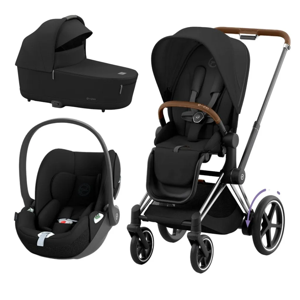 CYBEX e-Priam Travel System - Sepia Black