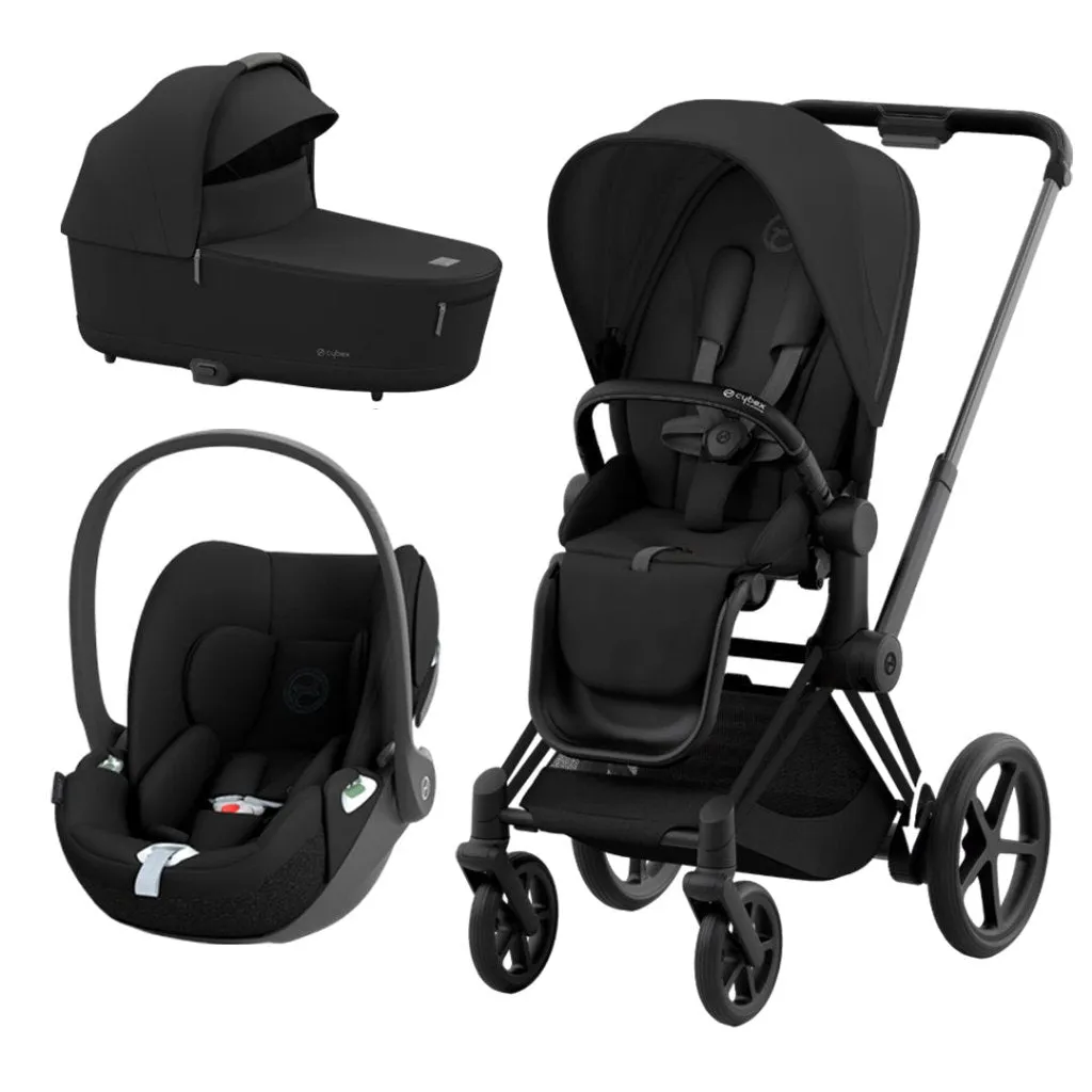 CYBEX e-Priam Travel System - Sepia Black