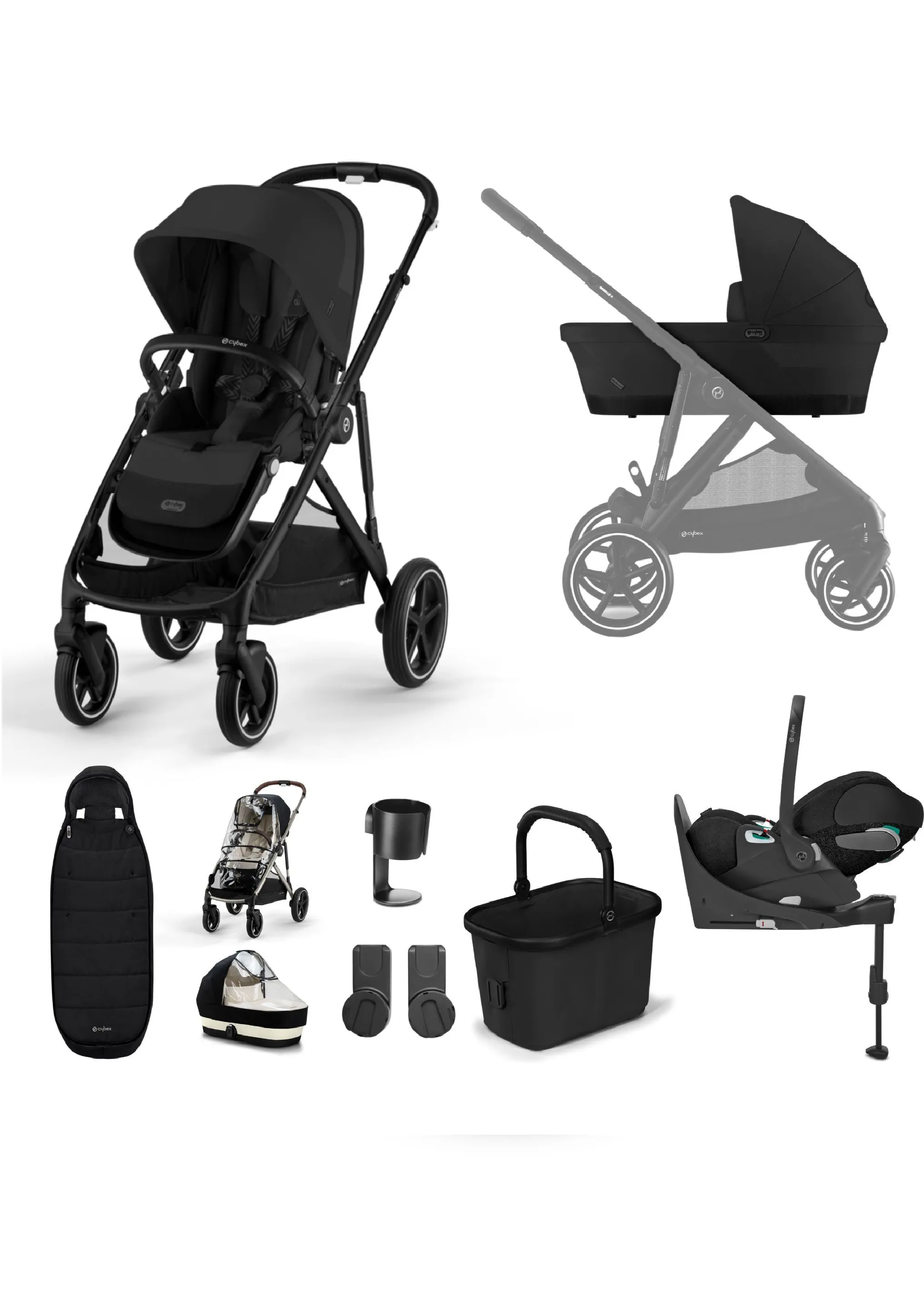 Cybex Gazelle Moon Black Travel System