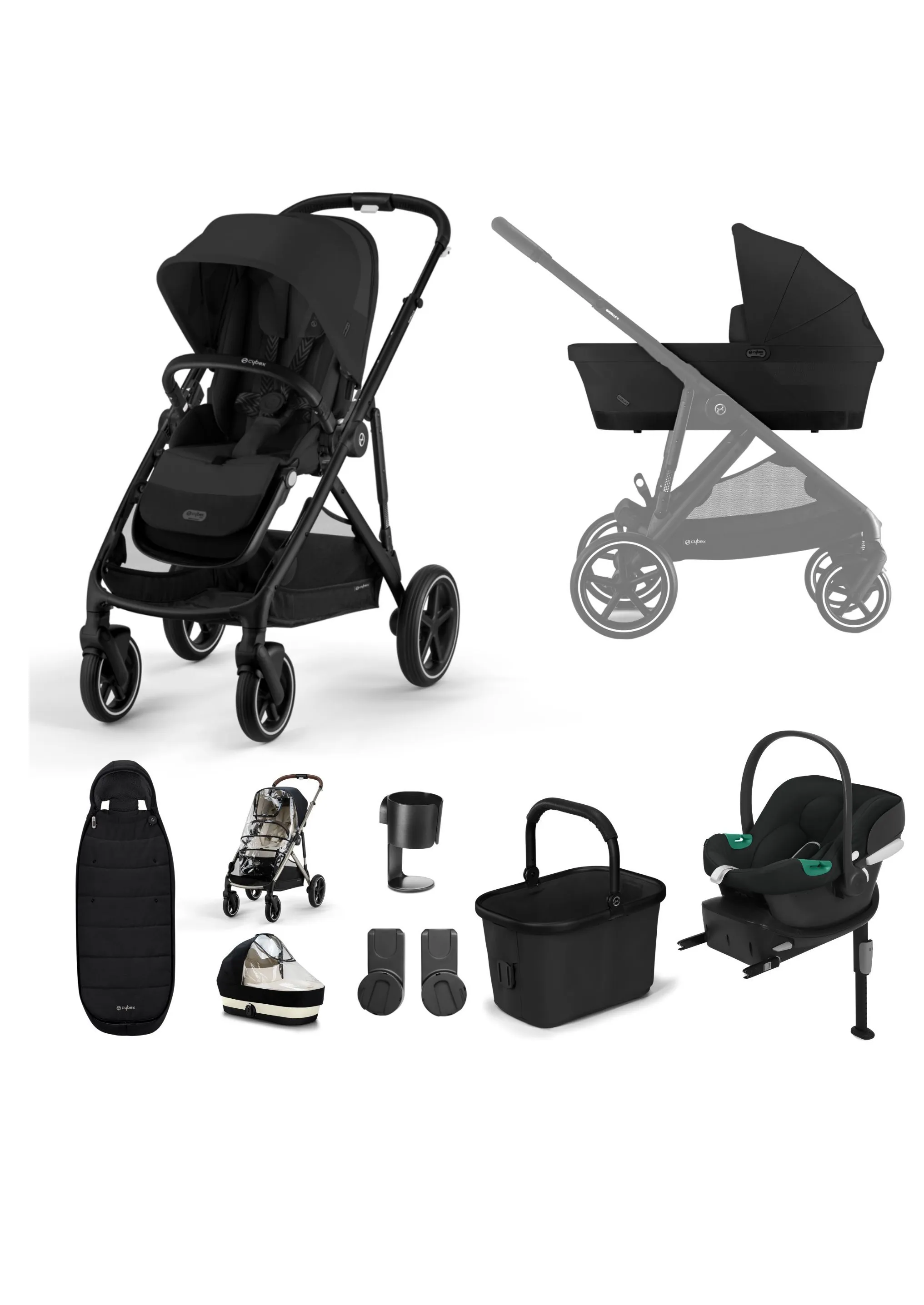 Cybex Gazelle Moon Black Travel System