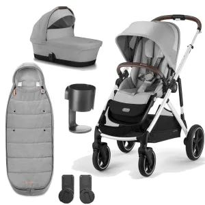 CYBEX Gazelle S Essential Bundle with Gold Footmuff - Lava Grey