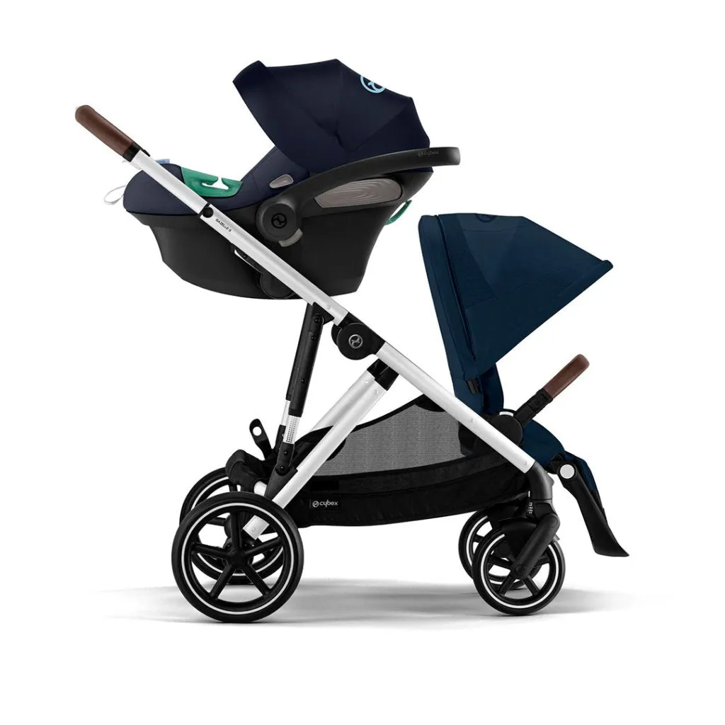 CYBEX Gazelle S Essential Bundle with Gold Footmuff - Ocean Blue
