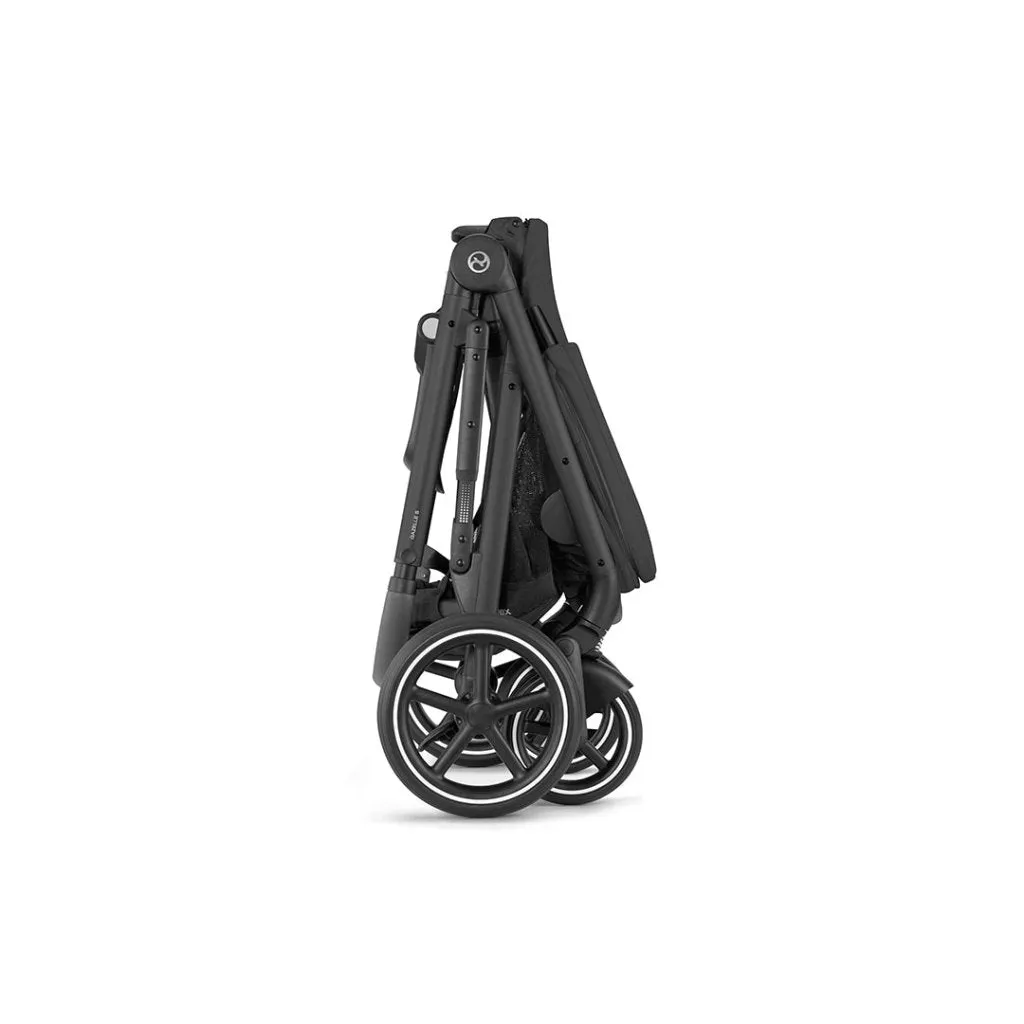 CYBEX Gazelle S Travel System Comfort Bundle With Gold Footmuff and ATON B2 - Moon Black