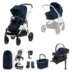 CYBEX Gazelle S Travel System Comfort Bundle With Snogga and ATON B2 - Ocean Blue