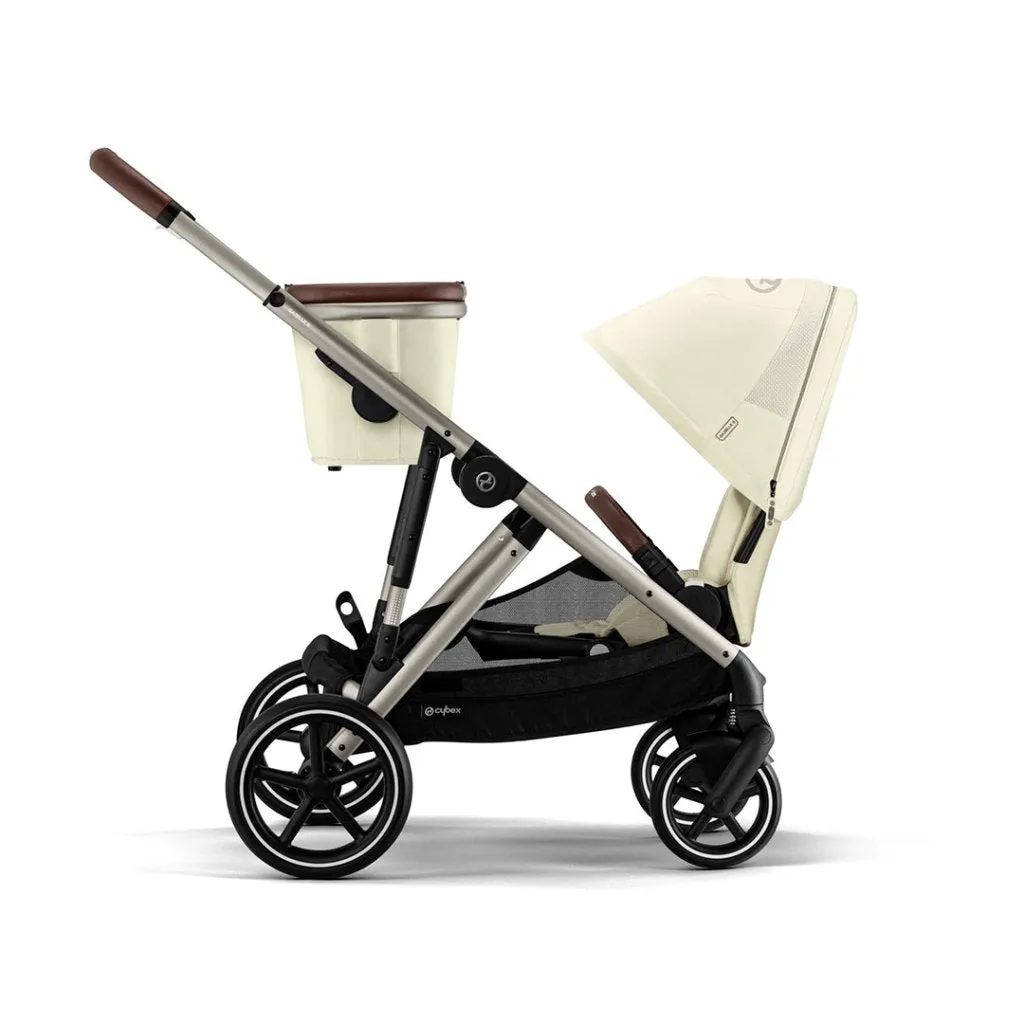 CYBEX Gazelle S Travel System Luxury Bundle With Snogga and CLOUD T - Seashell Beige