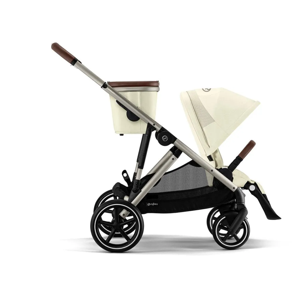CYBEX Gazelle S Travel System Luxury Bundle With Snogga and CLOUD T - Seashell Beige