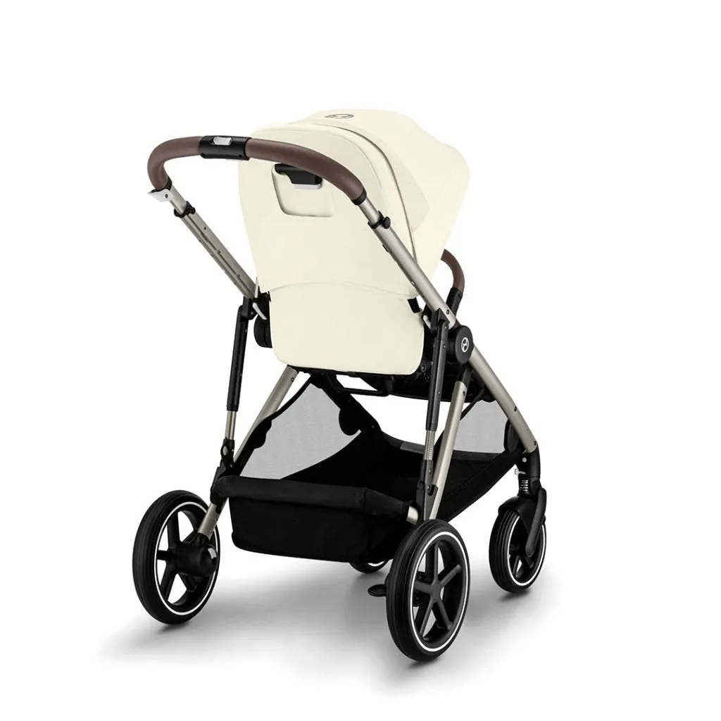 CYBEX Gazelle S Travel System Luxury Bundle With Snogga and CLOUD T - Seashell Beige