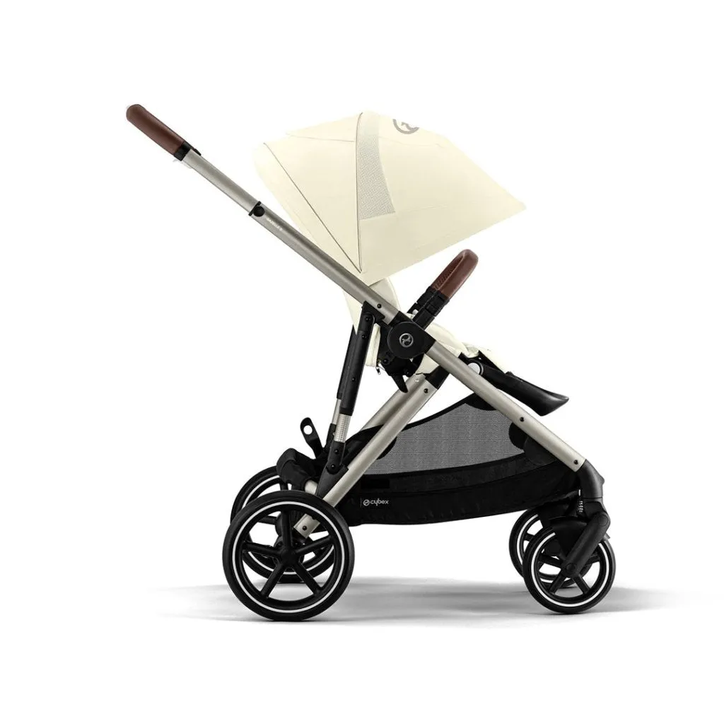 CYBEX Gazelle S Travel System Luxury Bundle With Snogga and CLOUD T - Seashell Beige
