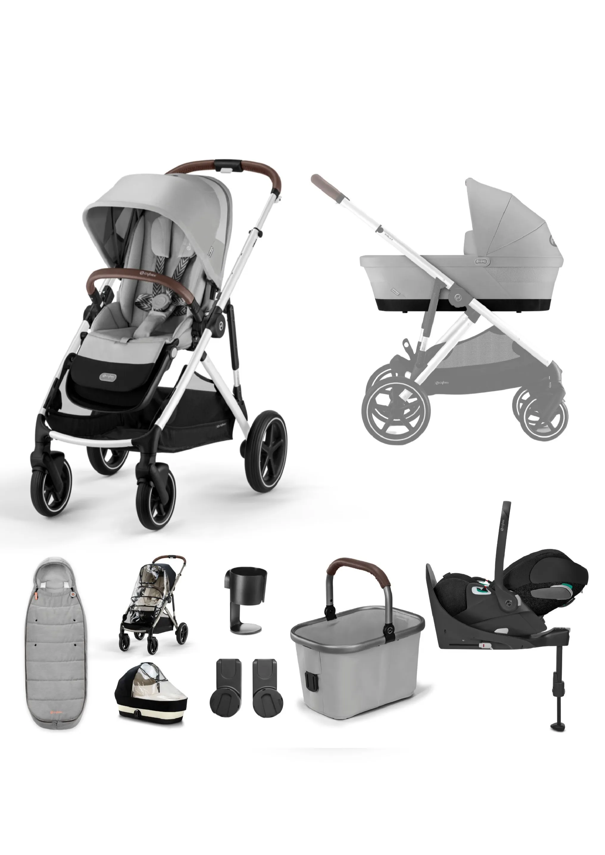 Cybex Gazelle Stone Grey Travel System