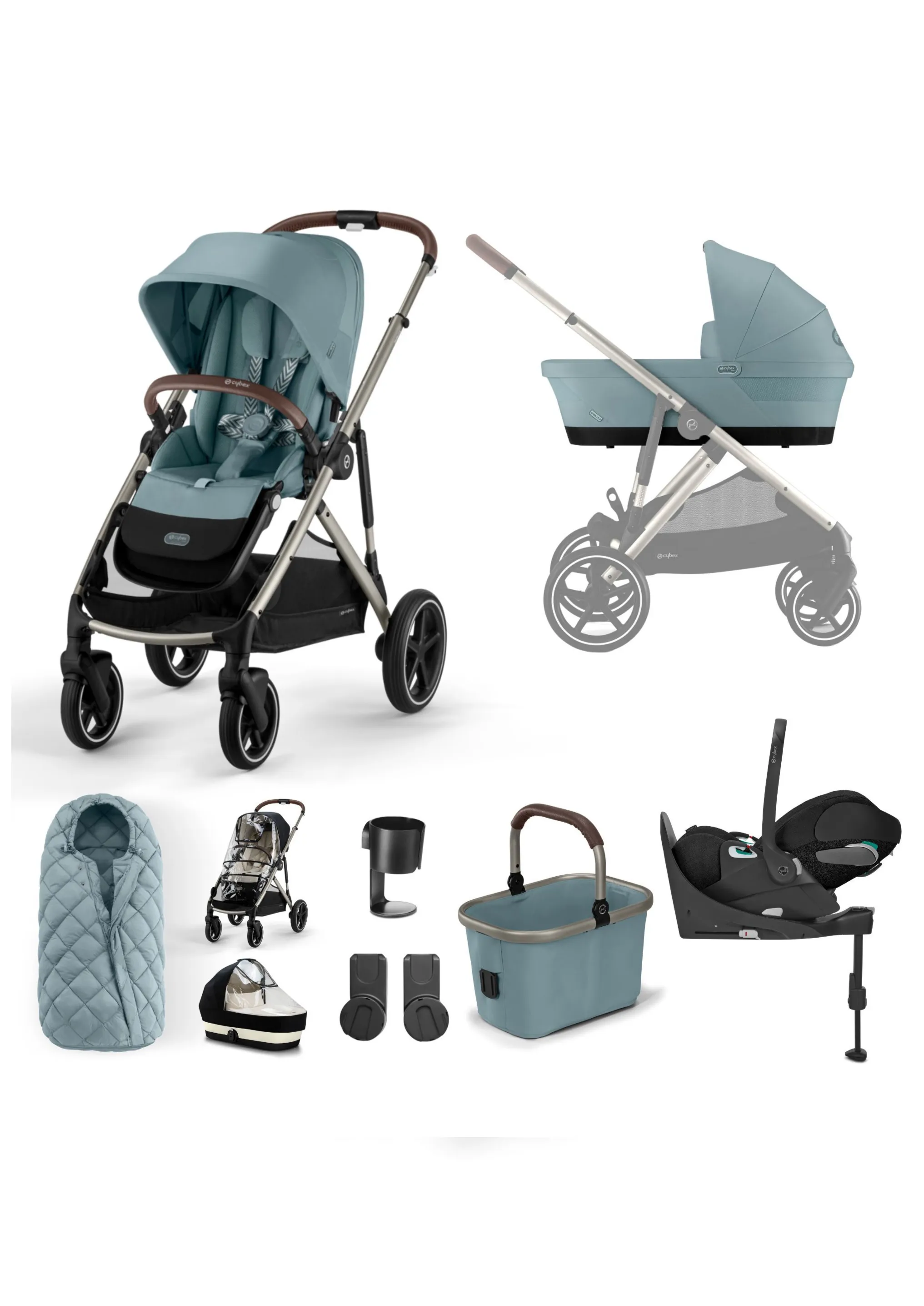 Cybex Gazelle Stormy Blue Travel System
