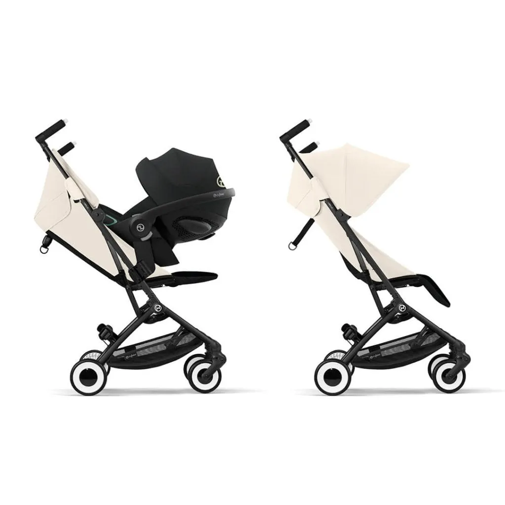 CYBEX LIBELLE Pushchair in Black Frame - Canvas White