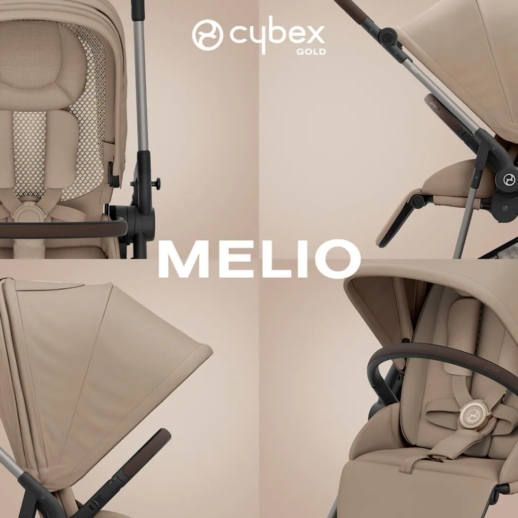 CYBEX Melio Pushchair - Almond Beige (2024 New Generation)