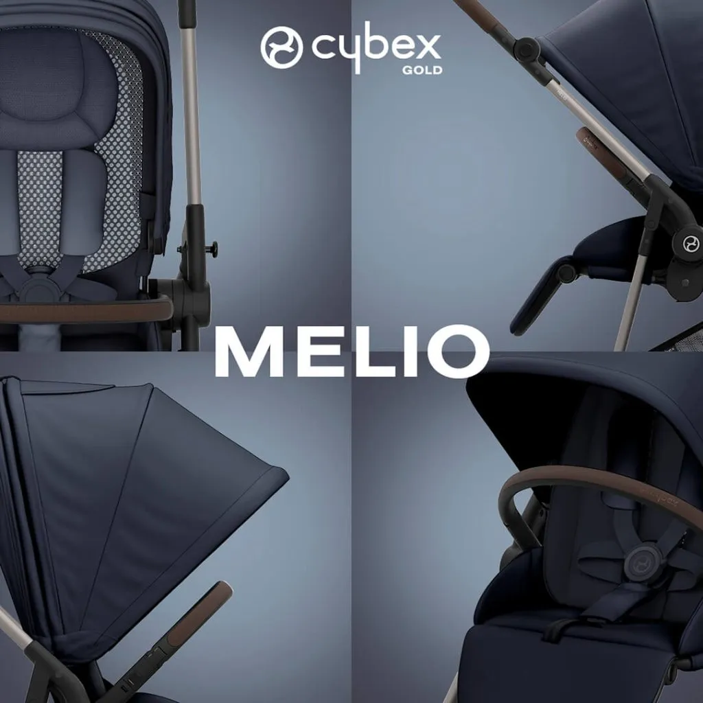 CYBEX Melio Pushchair - Dark Blue (2024 New Generation)