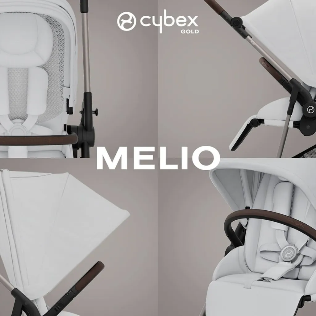 CYBEX Melio Pushchair - Fog Grey (2024 New Generation)