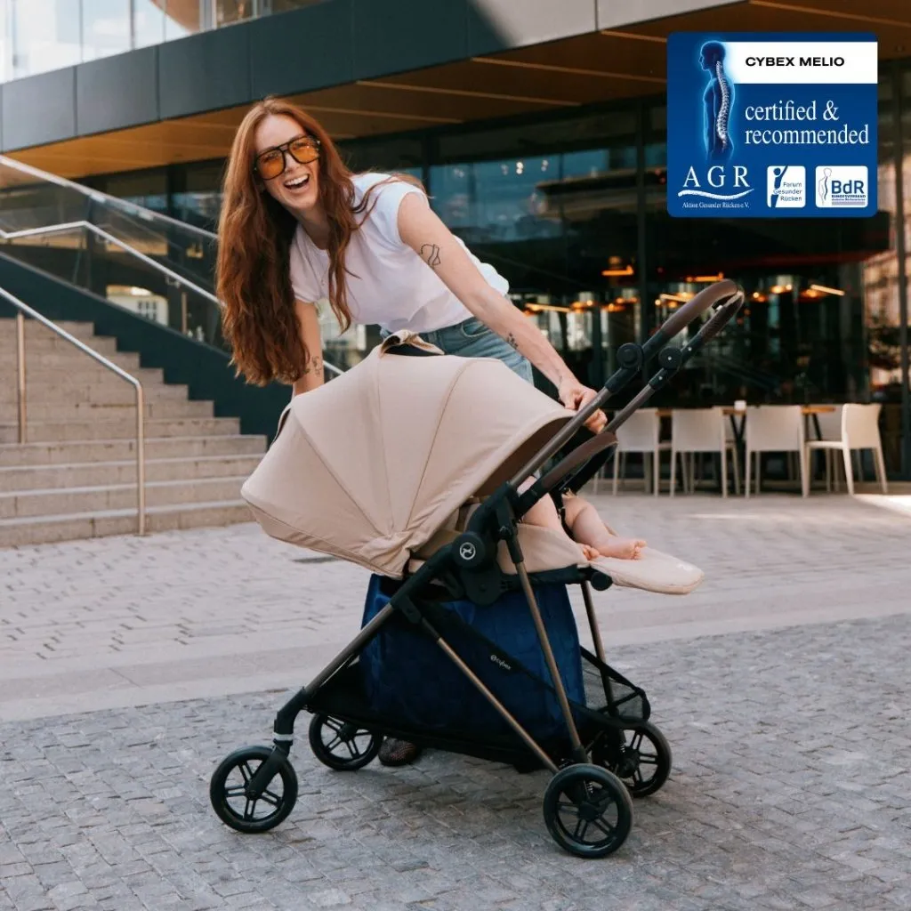 CYBEX Melio Pushchair - Magic Black (2024 New Generation)