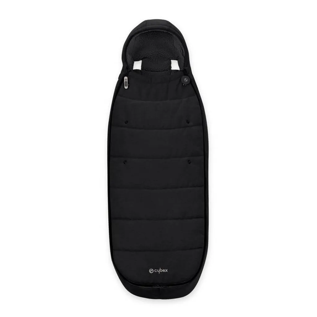 Cybex Melio Travel System Essential Bundle with Gold Footmuff - Moon Black