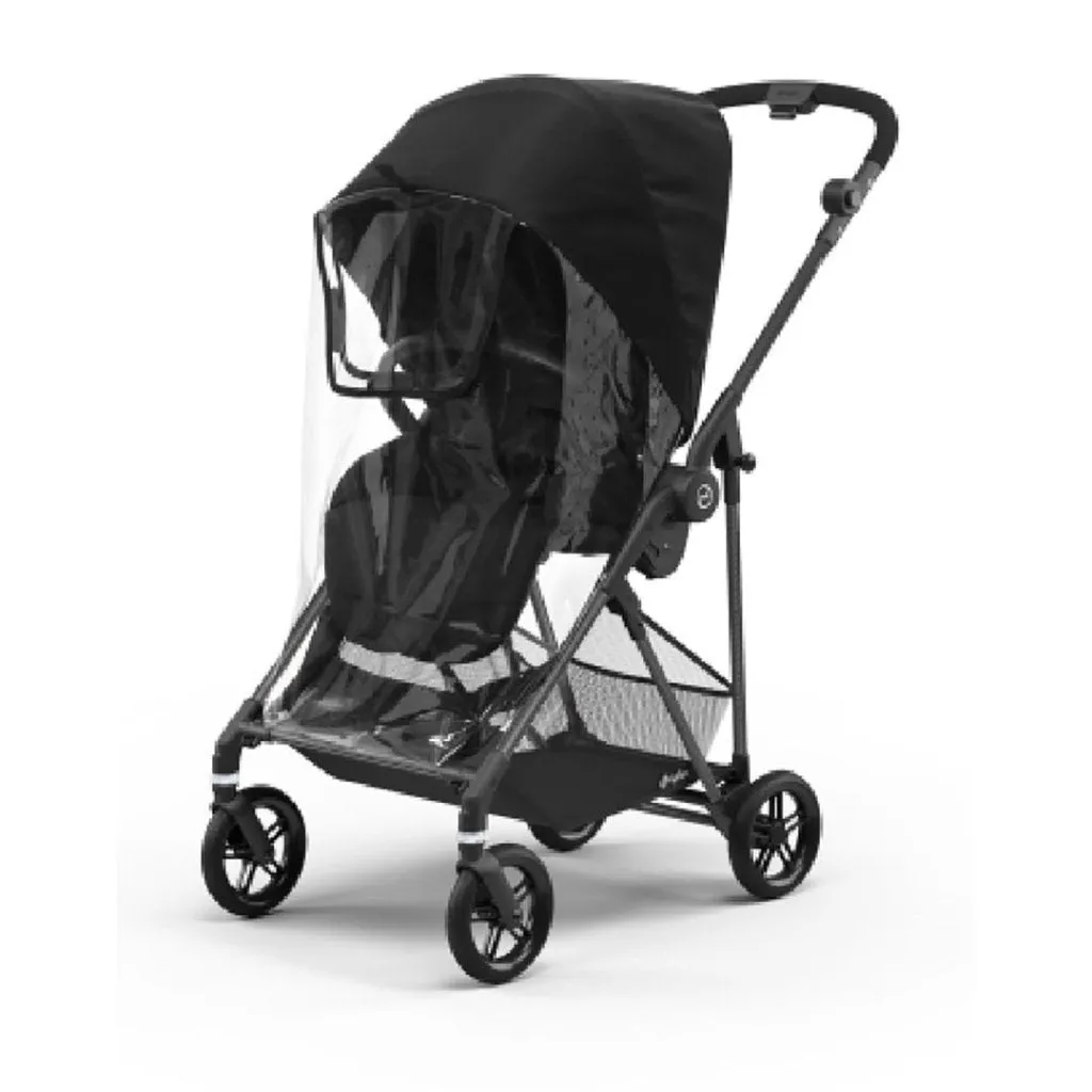 Cybex Melio Travel System Essential Bundle with Gold Footmuff - Moon Black
