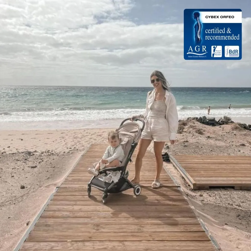 CYBEX ORFEO Pushchair in Taupe Frame - Almond Beige