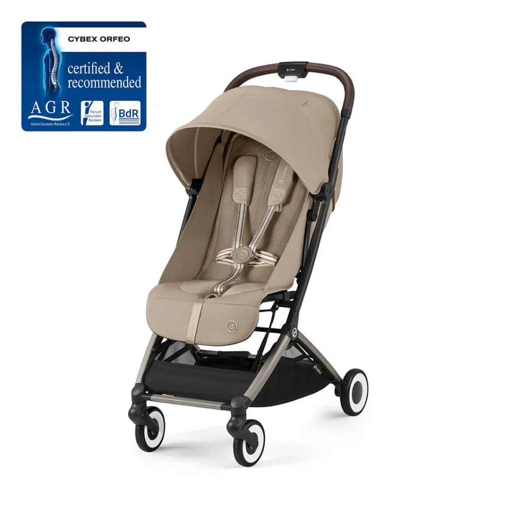CYBEX ORFEO Pushchair in Taupe Frame - Almond Beige