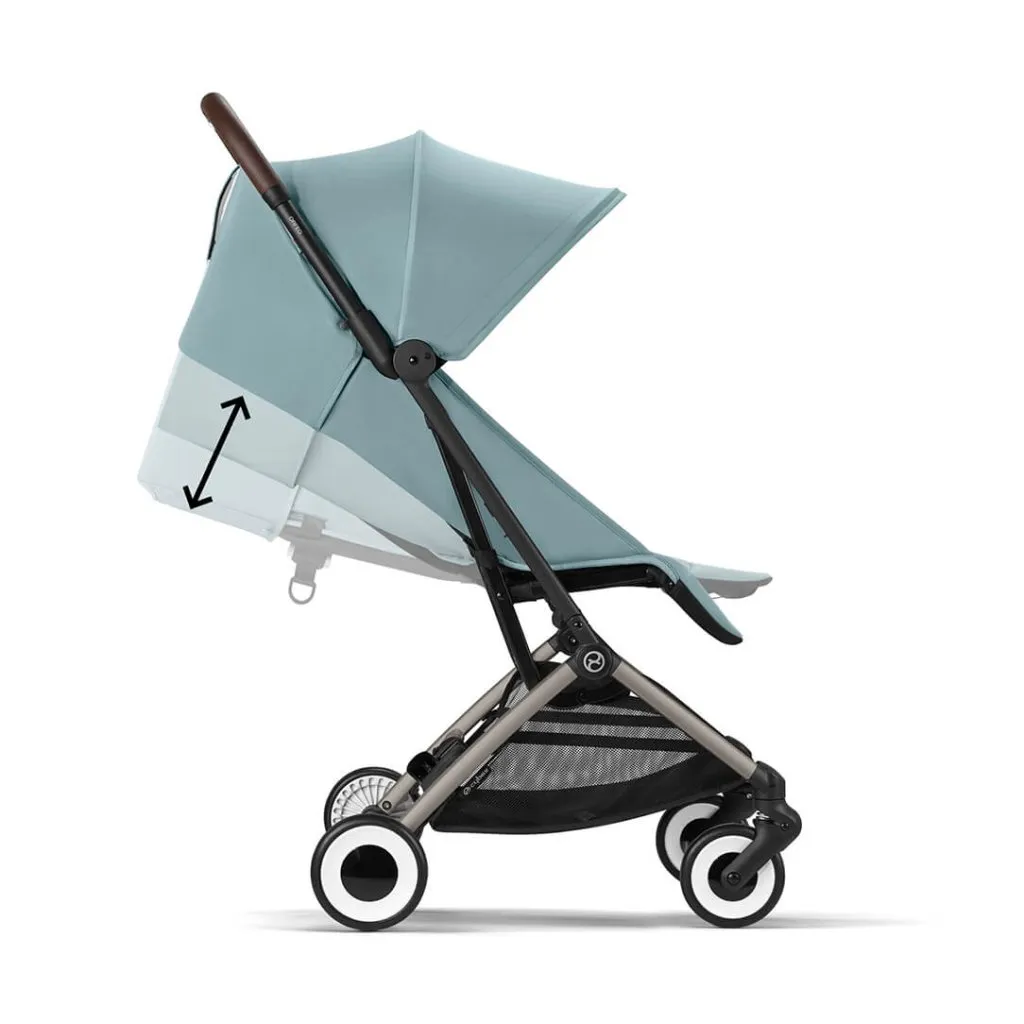 CYBEX ORFEO Pushchair in Taupe Frame - Stormy Blue