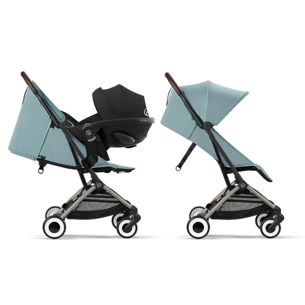 CYBEX ORFEO Pushchair in Taupe Frame - Stormy Blue